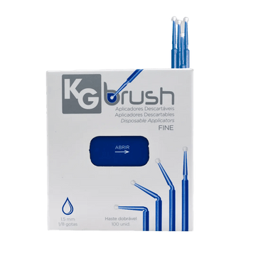 Aplicador Descartável KG Brush Fino Azul