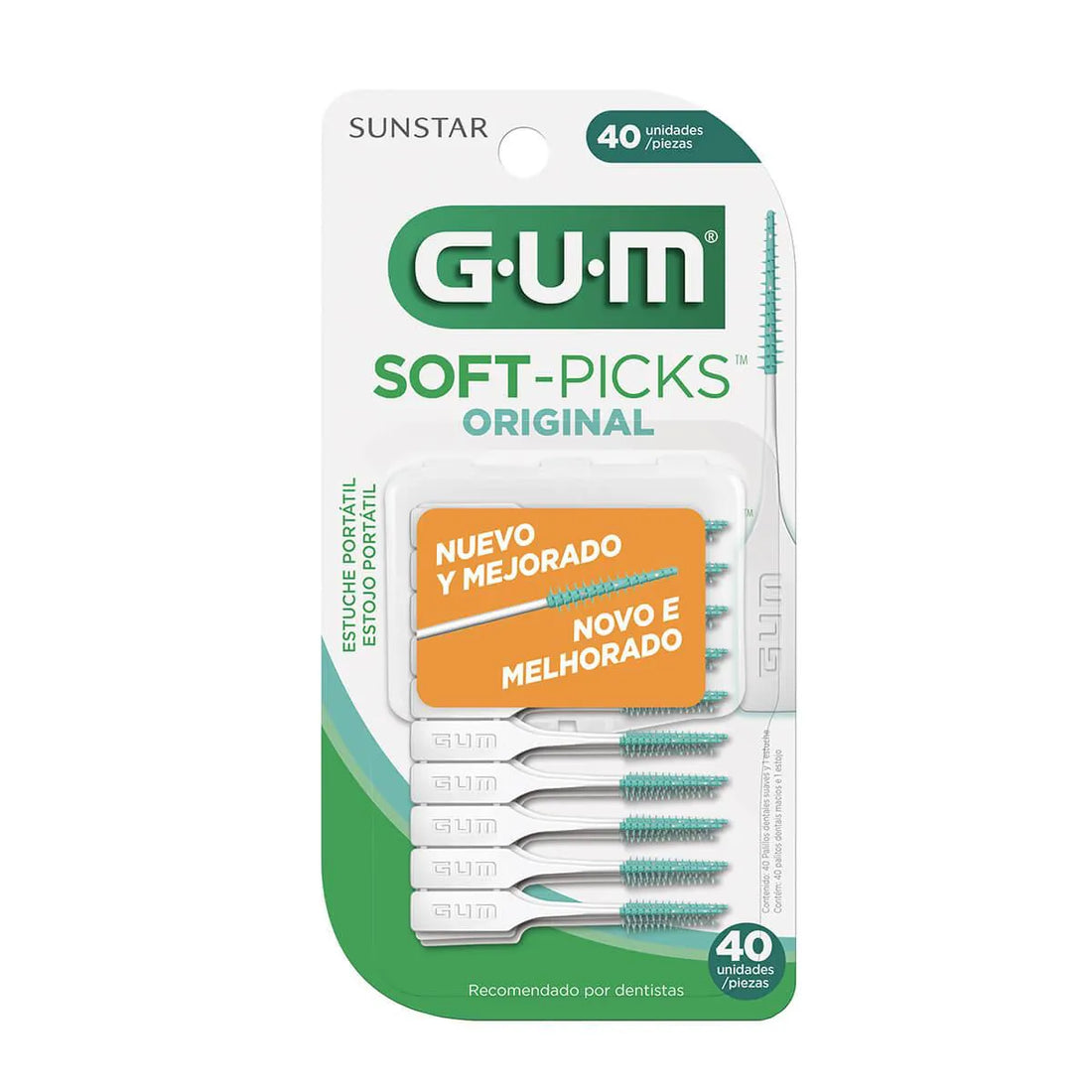 Palito Interdental G.U.M. Soft Picks Original com 40 unidades