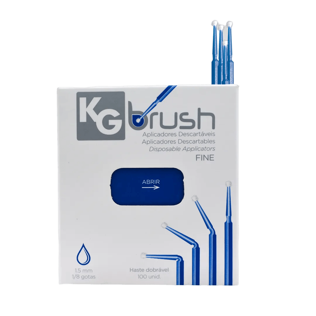 Aplicador Descartável KG Brush Fino Azul